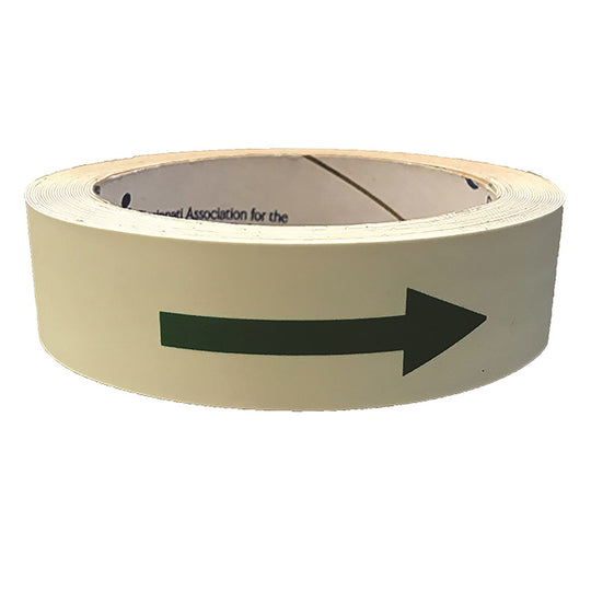 424000NIB0246 PHOTOLUMINESCENT MULTIPURPOSE ADHESIVE TAPE W/DIRECTIONAL ARROWS RO