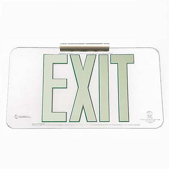 424000NIB0269 AbilityOne NSNNIB0269 PHOTOLUMINESCENT ONE SIDED EXIT SIGN, W/MOUNT BRACKET EA