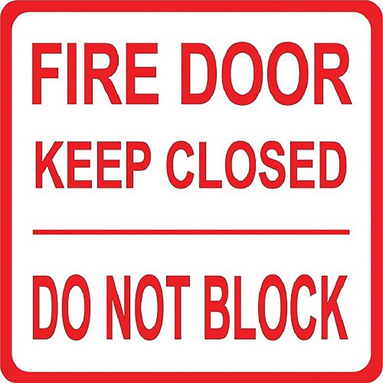 424000NIB0300 PHOTOLUMINESCENT "FIRE DOOR KEEP CLOSED" SIGN EA