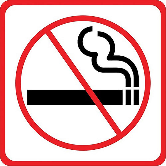 424000NIB0301 PHOTOLUMINESCENT "NO SMOKING" SIGN EA