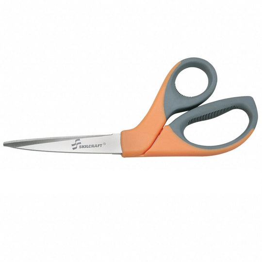5110012414371 AbilityOne NSN2414371 Stainless Steel Shears - Bent Trimmers - 8-1/4" w/3-5/8" Cut Length Ea