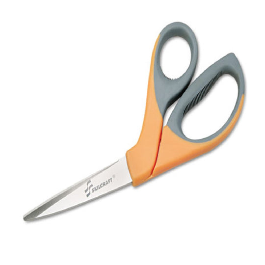 5110012414371 AbilityOne NSN2414371 Stainless Steel Shears - Bent Trimmers - 8-1/4" w/3-5/8" Cut Length Ea