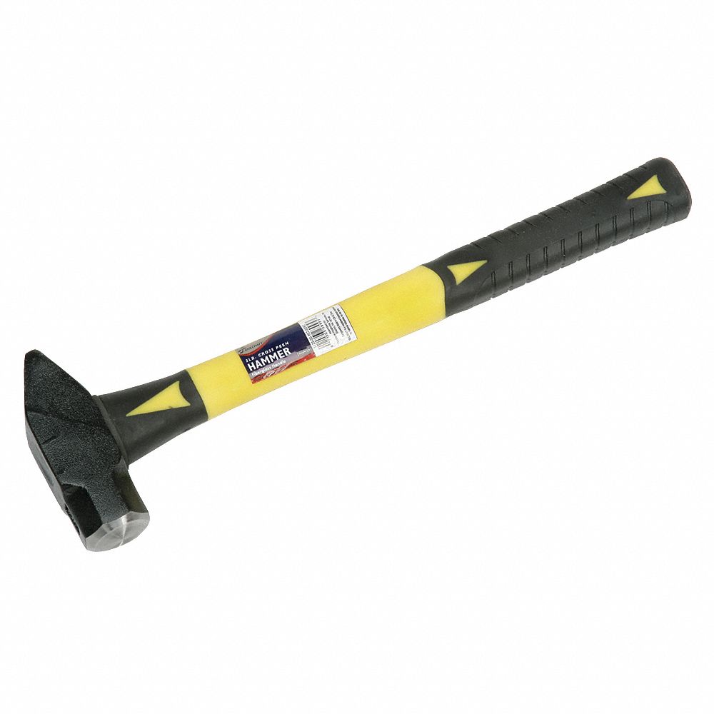 5120009020092 AbilityOne NSN9020092 Cross Peen Hammers - 2 lb Head - 16" Fiberglass Cushioned Grip Handle Ct