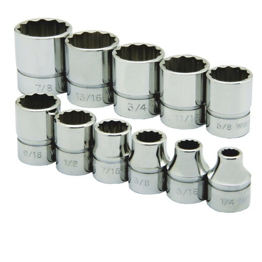 5120014293575 AbilityOne NSN4293575 Socket Set, 3/8 Drive Shallow, SAE 12 Point Fasteners, 11 Pieces Set