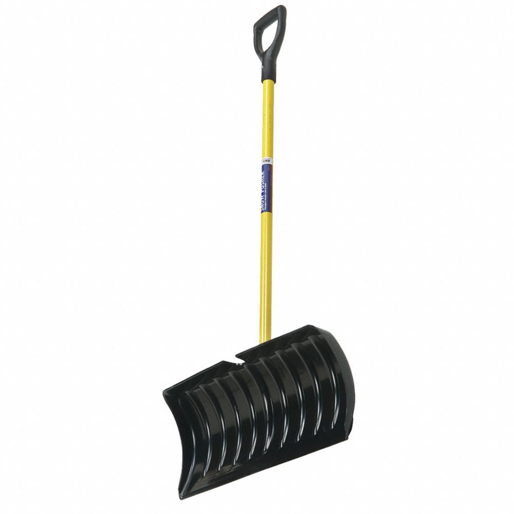 5120016118072 AbilityOne NSN6118072 Industrial Grade Shovel, Snow Pusher, ABS Scoop, 40" Fiberglass Handle, D-grip Bx