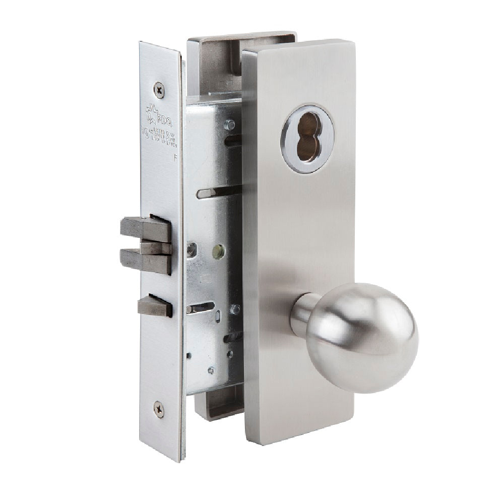 534000NIB0282, DOOR LOCKS MORTISE MR SERIES, PASSAGE F01, MR 126, BALL KNOB EA