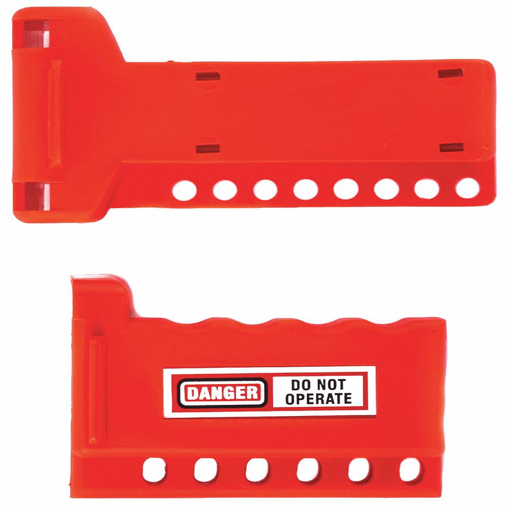534000NIB0386  BALL VALVE LOCKOUT, FITS PIPE SIZE 3/8" - 1-1/4", PLASTIC BX