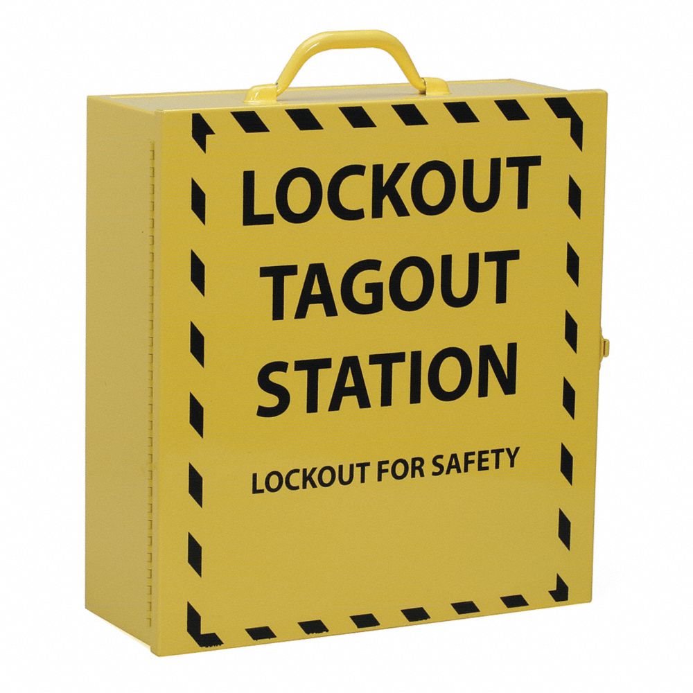 534000NIB0428 LOCKOUT TAGOUT PADLOCK STATION CABINET, NOT STOCKED, YEL