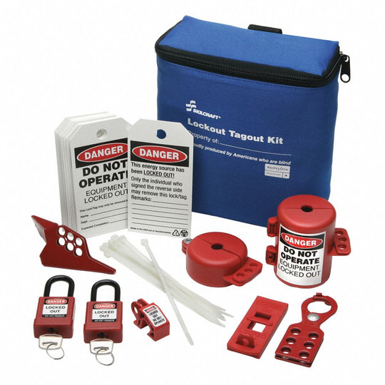 5925016512030 AbilityOne, Lockout Tagout Electrical Valve Kit - 29 Piece Kit Ea