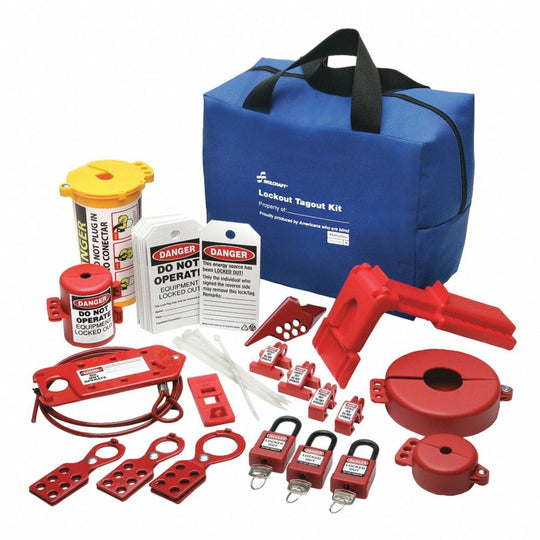 5925016512042 AbilityOne, Lockout Tagout Electrical Valve Kit - 37 Piece Kit Ea