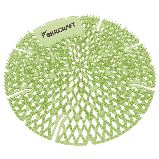 6840016998438 AbilityOne, Lasting Power Urinal Screen, Deodorizer, Round, Calypso Lime Bx