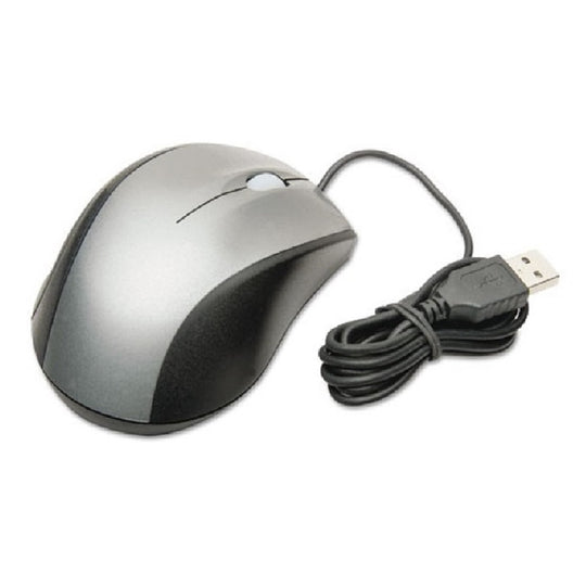 7025016184138 AbilityOne 7025016184138, Mouse, Optical Sensor, Black / Grey, Ergonomic Shaped Ea