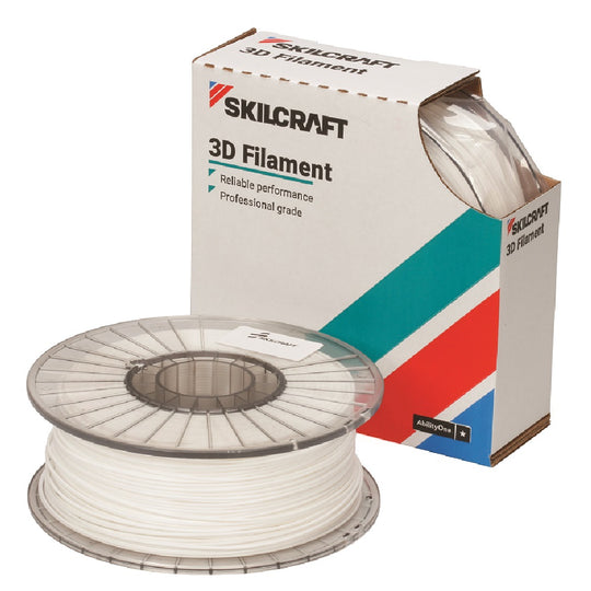 7045016858918 AbilityOne NSN6858918 3D Printer Filament, Acrylonitrile Butadiene Styrene, White 1kg of 1.75 mm Ea