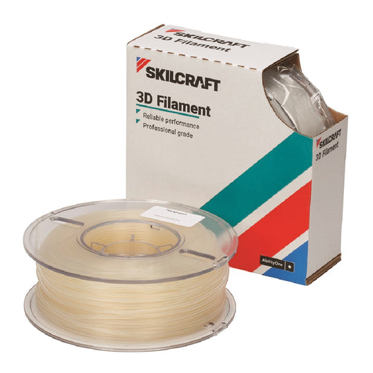 7045016858920 AbilityOne NSN6858920 3D Printer Filament, Polylactic Acid, Natural, 1kg of 1.75 mm Ea
