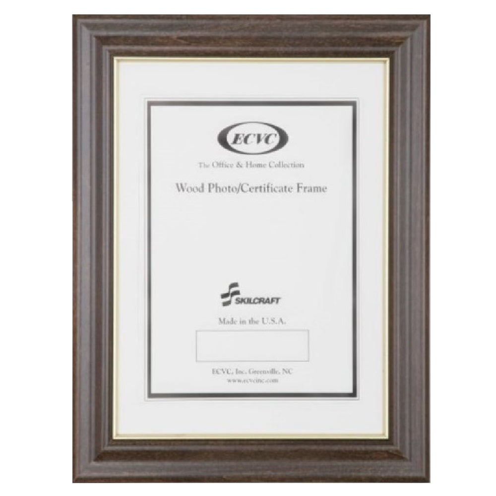 7105012820632 AbilityOne, Style C, Walnut Stained Frame 10" x 14"  Bx