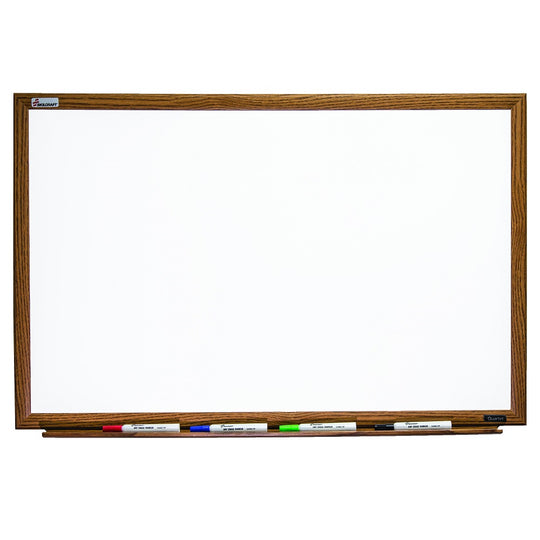 7110013347080 AbilityOne NSN3347080, Magnetic Porcelain Dry Erase Whiteboard, Oak Finish Frame Ea