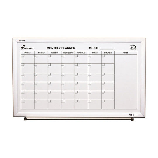 7110015680397 MAGNETIC DRY ERASE BOARD - 30" x 18" - CUBICLE  MONTHLY CALENDAR EA