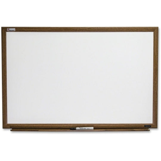 7110016305156 AbilityOne, Dry Erase White Board, Melamine Surface, Oak Finish, 48" x 36" Ea