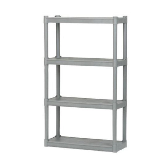 7125016672784 OPEN STORAGE SHELVING UNITS, 4 SHELVES, PLATINUM EA