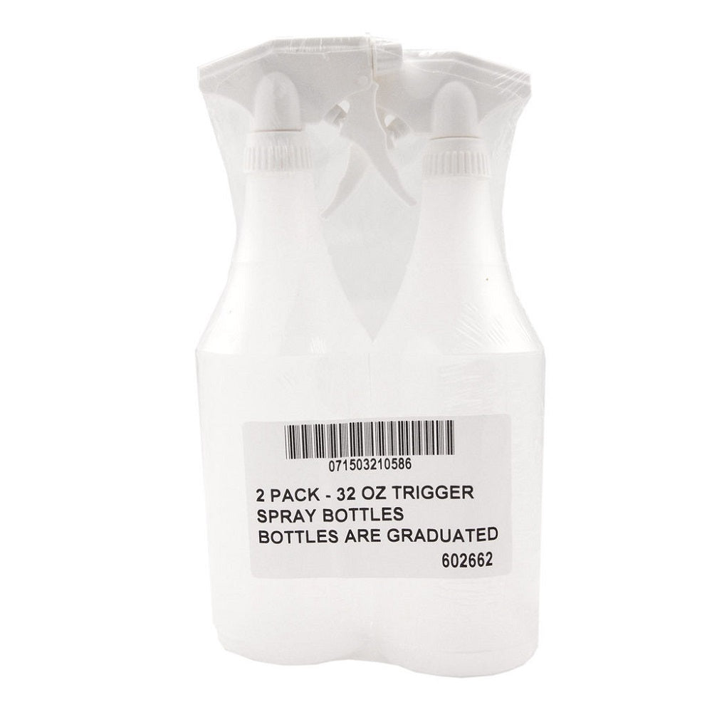 BOTTLES WITH SPRAYER, 32oz. GRADUATED, OPAQUE, PK
