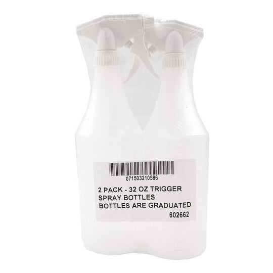 BOTTLES WITH SPRAYER, 32oz. GRADUATED, OPAQUE, PK