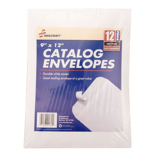 SELF-SEALING 9" x 12" ENVELOPE, WHITE, PK