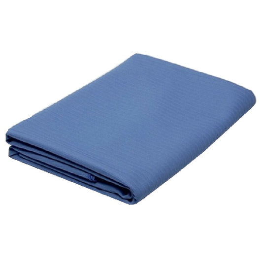 7210014889181 AbilityOne NSN4889181 Rib Knit Fabric Bedspread, Blue 76" x 103"