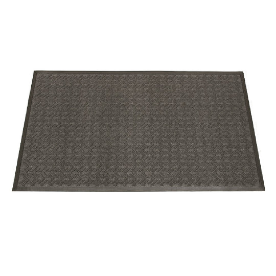 7220015826224 AbilityOne NSN5826224, 3-Mat Entry System, Scraper/Wiper, 100% Recycled, 3' x 3/8" x 5', Gray Bx