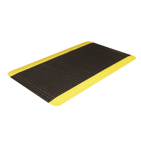 7220016673568 AbilityOne NSN6673568, Anti-Fatigue Mats, Heavy-Duty Industrial Hard-Top, Black/ Yellow Boarder Stripes Ea