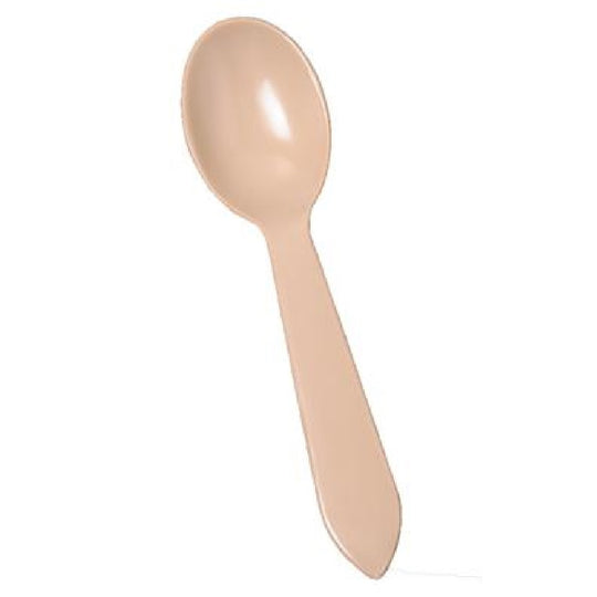 7340001708374 AbilityOne 1708374 Plastic Spoons, Type IV High Impact, Tan, 5" Pk