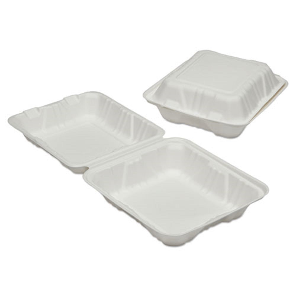 7350016646908 AbilityOne NSN6646908 Clamshell Hinged Lid To Go Food Containers Bx