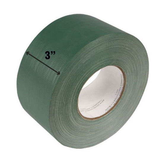 7510000745160 AbilityOne NSN0745160 Waterproof Tape "The Original'' 100 MPH Tape, 3" x 60 Yds, Dark Green