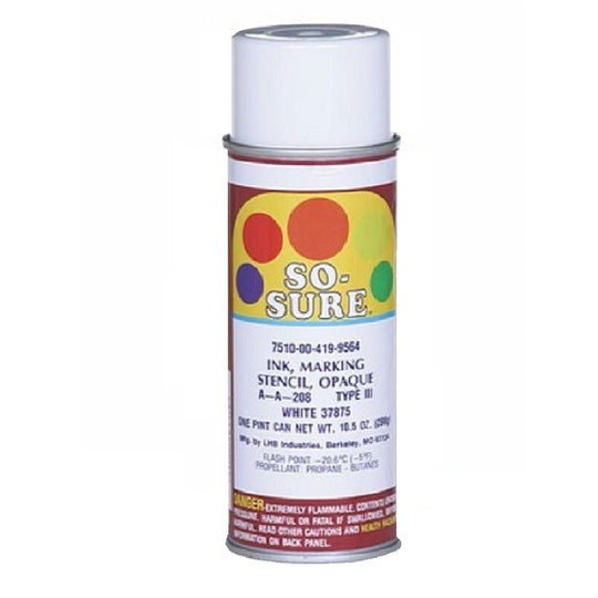 7510004199564 AbilityOne NSN4199564 Aerosol Stencil Ink, White 37875 Ea