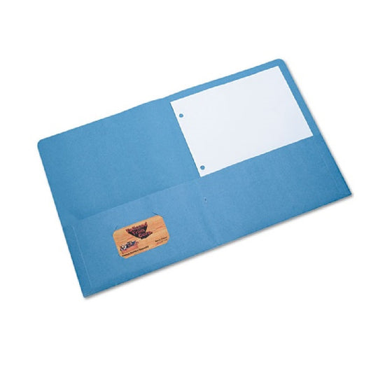 7510005842490 AbilityOne NSN5842490 Double Pocket Portfolio, Letter Size, Light Blue Ea