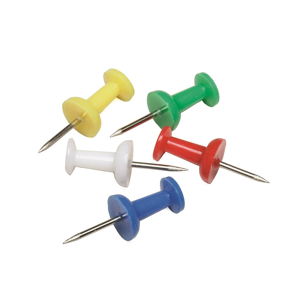 7510012073978 AbilityOne NSN2073978 Colorful Plastic Head Pushpins, 0.4" Length Ea