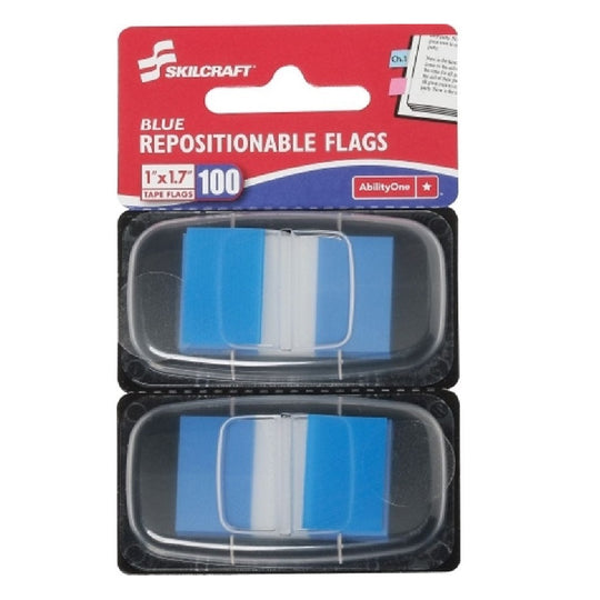 7510013152021 AbilityOne NSN3152021 Self-Stick Repositionable Flags, Blue Ea