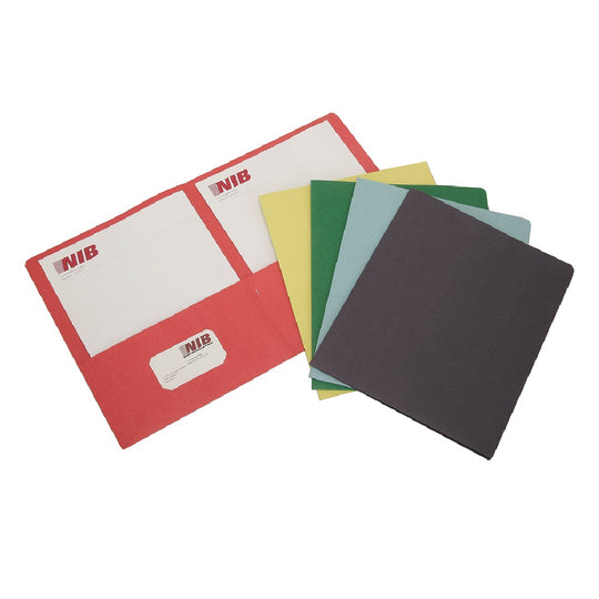 7510013162302 AbilityOne NSN3162302 Double Pocket Portfolio, Assorted Colors Ea