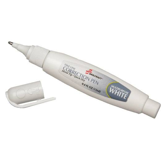 7510013861609 - AbilityOne - NSN3861609 - Multi-Purpose - 0.4 oz - Correction Pen - White