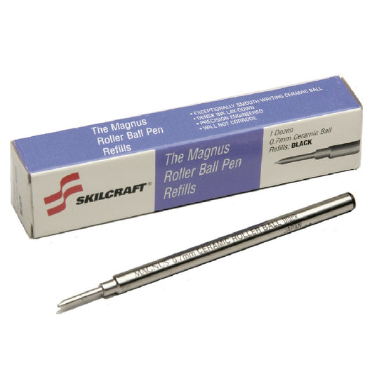 7510014255709 AbilityOne NSN4255709, EXECUTIVE MAGNUS ROLLERBALL PEN REFILL, BLACK INK BX