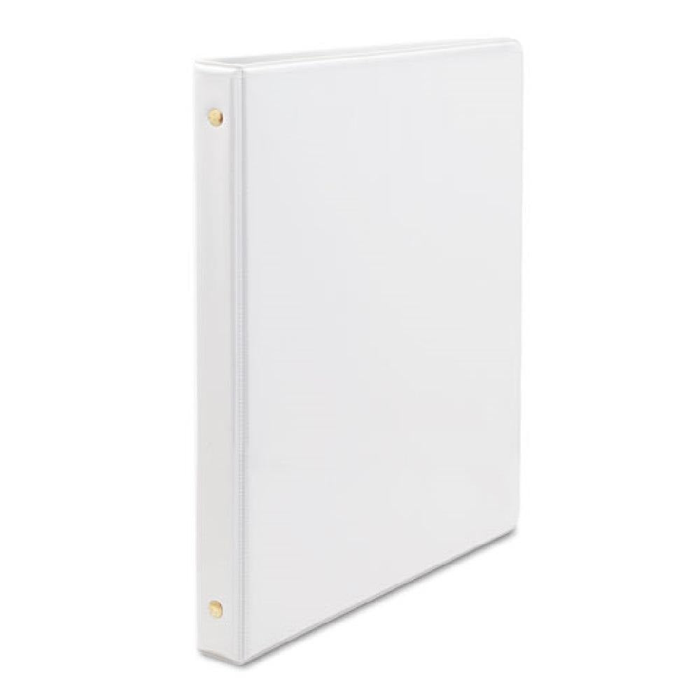 7510014950696 AbilityOne NSN4950696 Slant-D Ring View Binder - w/Clear Overlay - 4" Capacity - White