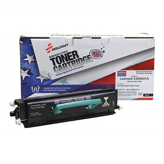 7510016337857 - Reman Lexmark E450 (E450H11A) Black Toner – SKILCRAFT – NSN 7510-01-633-7857