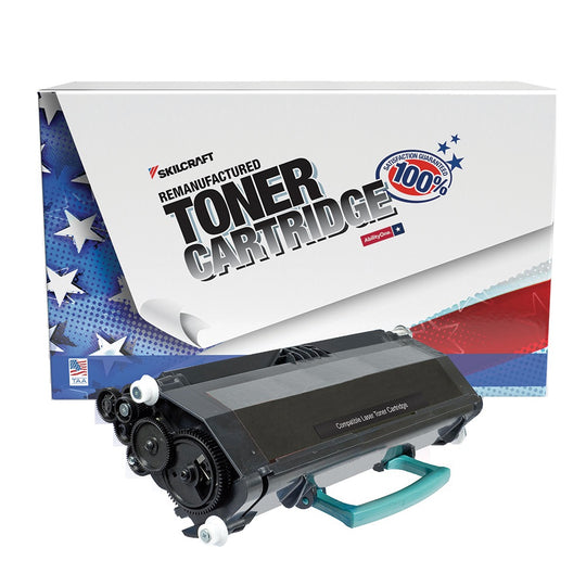7510016419549 - Reman Lexmark E260/E360/E460/E462 (E260A11A) Black Toner – SKILCRAFT – NSN 7510-01-641-9549