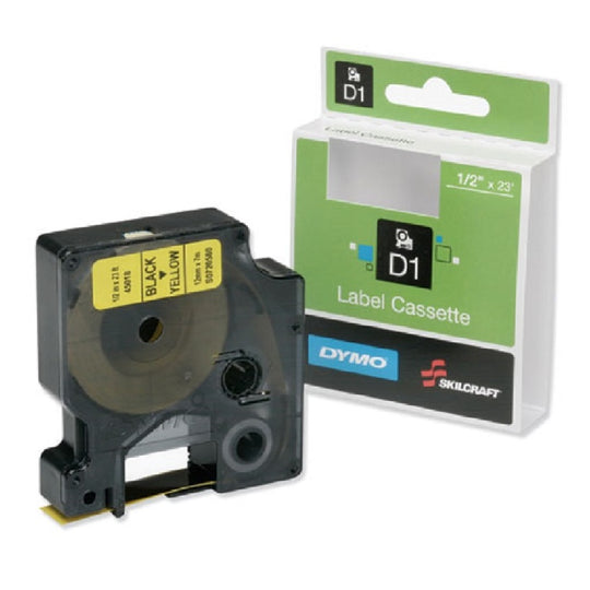 7510016576745 DYMO BLACK ON YELLOW LABEL CASSETTE EA