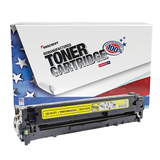7510016604950 - Reman HP CE322A Yellow Toner – SKILCRAFT – NSN 7510-01-660-4950