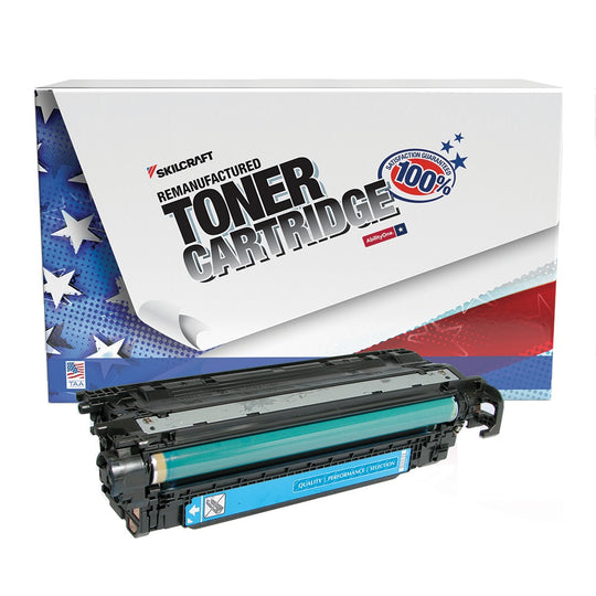 7510016604951 - Reman HP CE401A (507A) Cyan Toner – SKILCRAFT – NSN 7510-01-660-4951