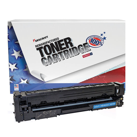 7510016821301 - Reman HP CF401A (HP 201A) Cyan Toner – SKILCRAFT – NSN 7510-01-682-1301