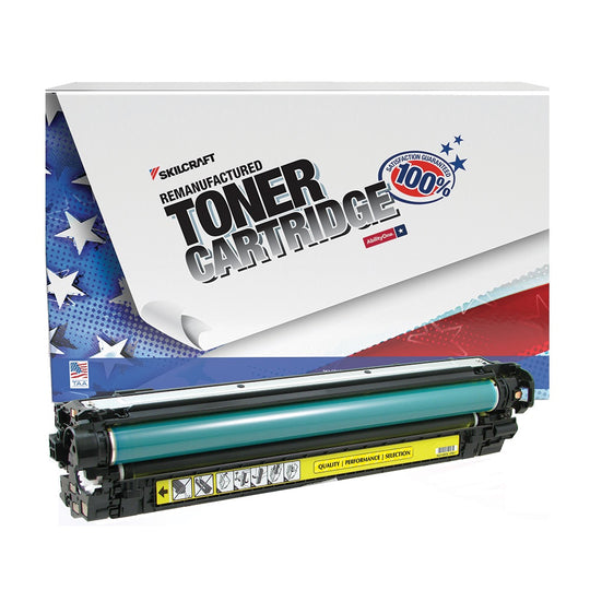 7510016822187 - Reman HP 651A (CE342A) Yellow Toner – SKILCRAFT – NSN 7510-01-682-2187