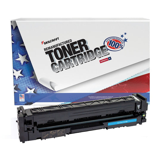 7510016891051 - Reman HP CF501X Cyan Toner – SKILCRAFT – NSN 7510-01-689-1051