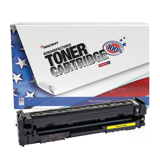 7510016891054 - Reman HP CF502X Yellow Toner – SKILCRAFT – NSN 7510-01-689-1054