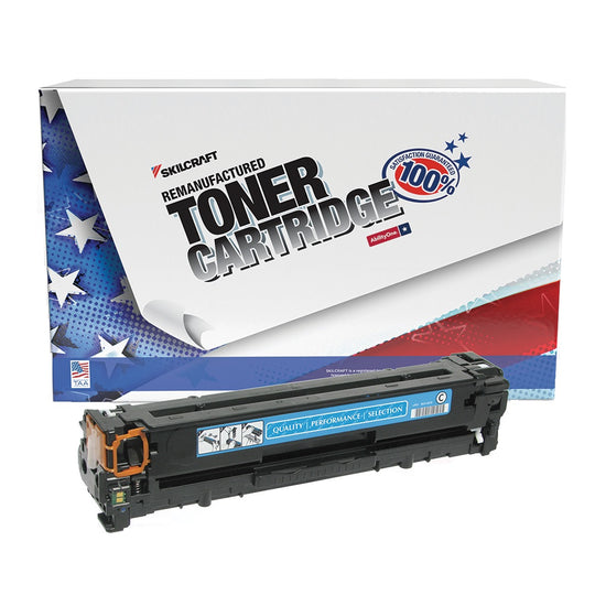 Reman HP 125A Cyan Toner – SKILCRAFT – NSN 7510-01-690-1907